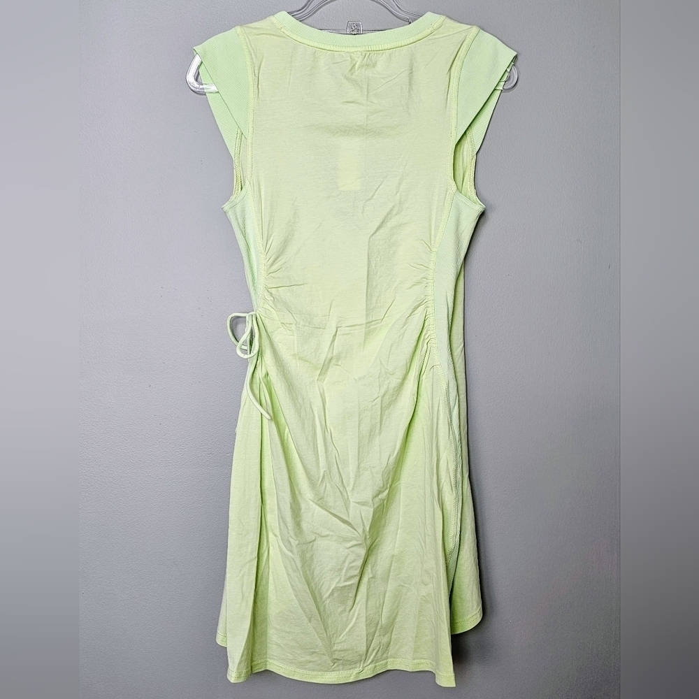 Daily Practice by Anthropologie Montauk Athleisure V-Neck Dress, Lime Green, XS - Picture 7 of 11